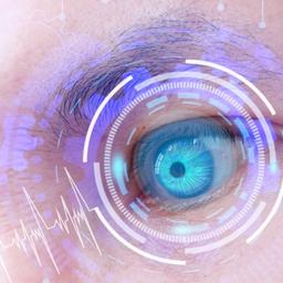 eye with futuristic design