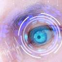 eye with futuristic design